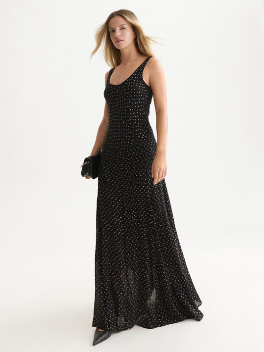 White Smoke שמלת מקסי לנשים Fil Coupé Slip SCOTCH & SODA