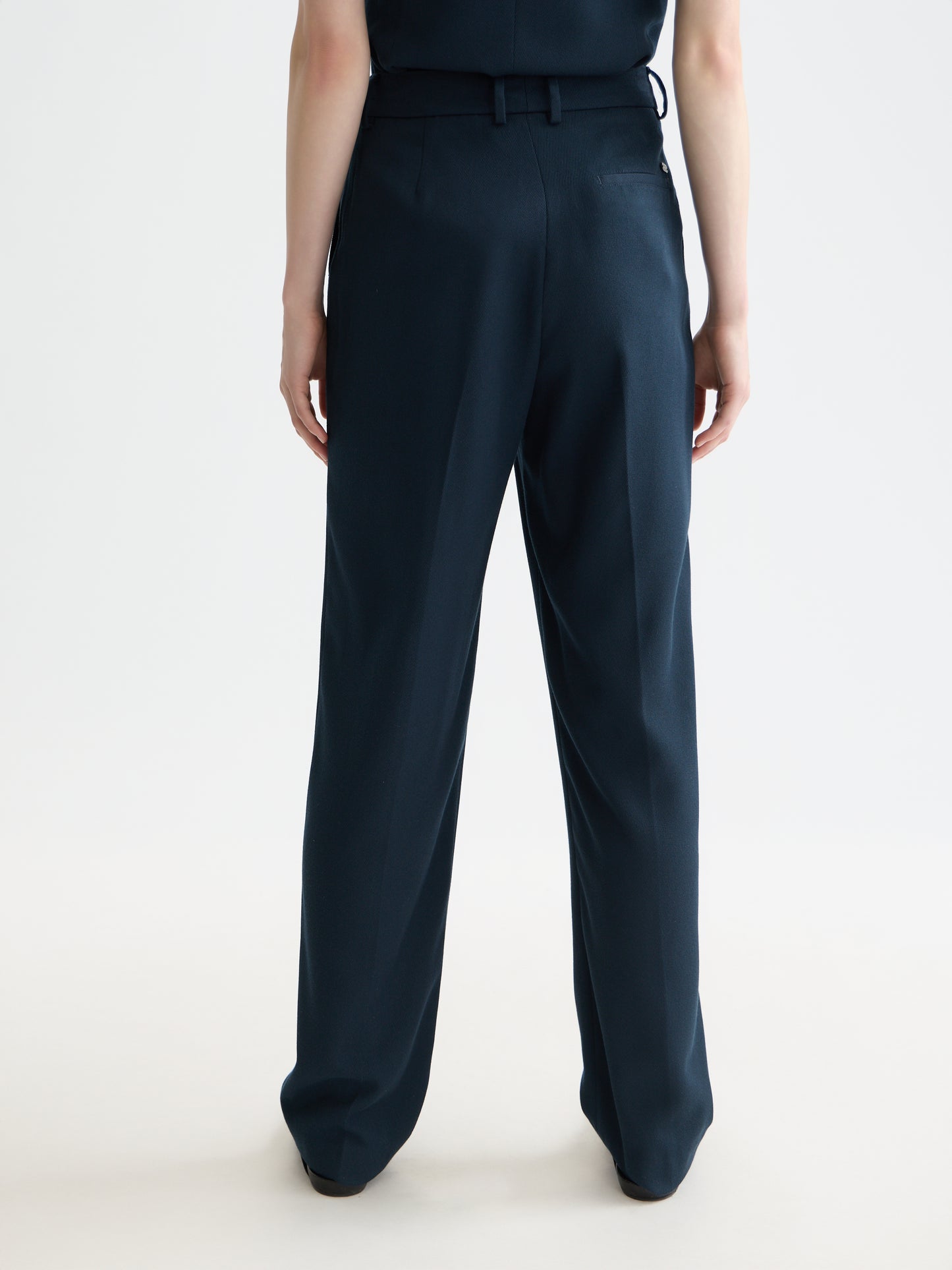 Black ROBYN - HIGH RISE TAPERED LEG PANTS מכנסיים ארוכים SCOTCH & SODA