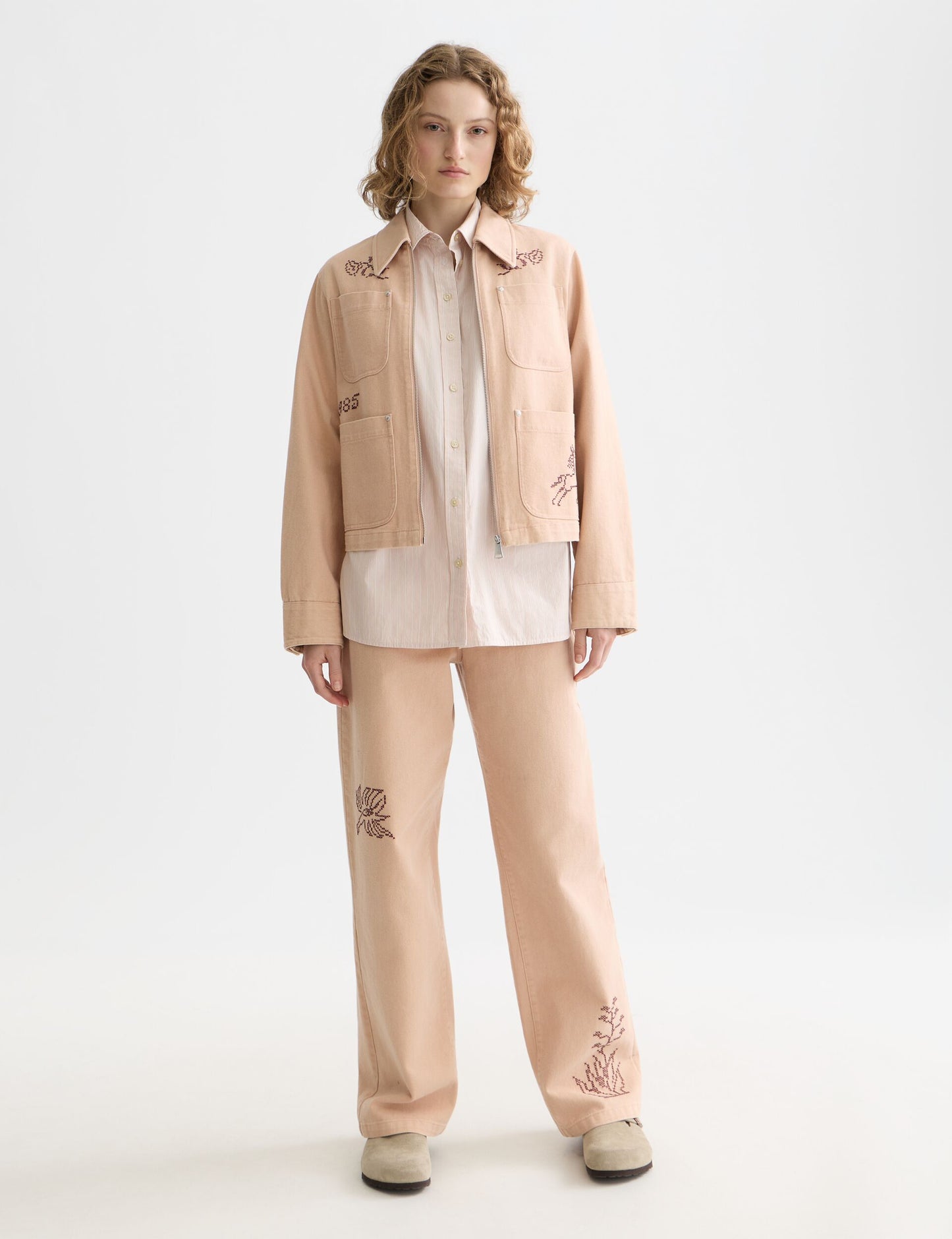 Misty Rose ג'ינס ארוך לנשים The Ripple - straight Fit SCOTCH & SODA