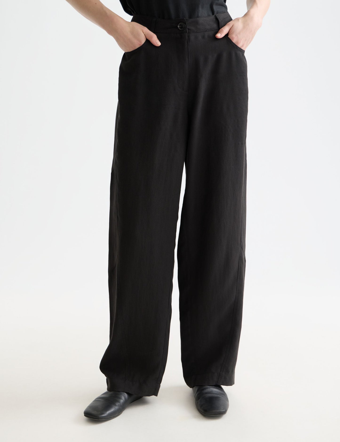 Black מכנסיים ארוכים לנשים Lotus SCOTCH & SODA