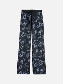 Dark Slate Gray מכנסי סריג ארוכים לנשים Jacquard SCOTCH & SODA