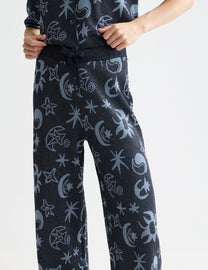White Smoke מכנסי סריג ארוכים לנשים Jacquard SCOTCH & SODA