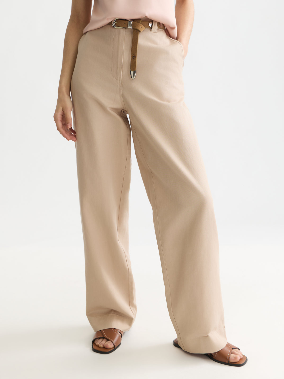 Misty Rose מכנסיים ארוכים לנשים Cleo SCOTCH & SODA