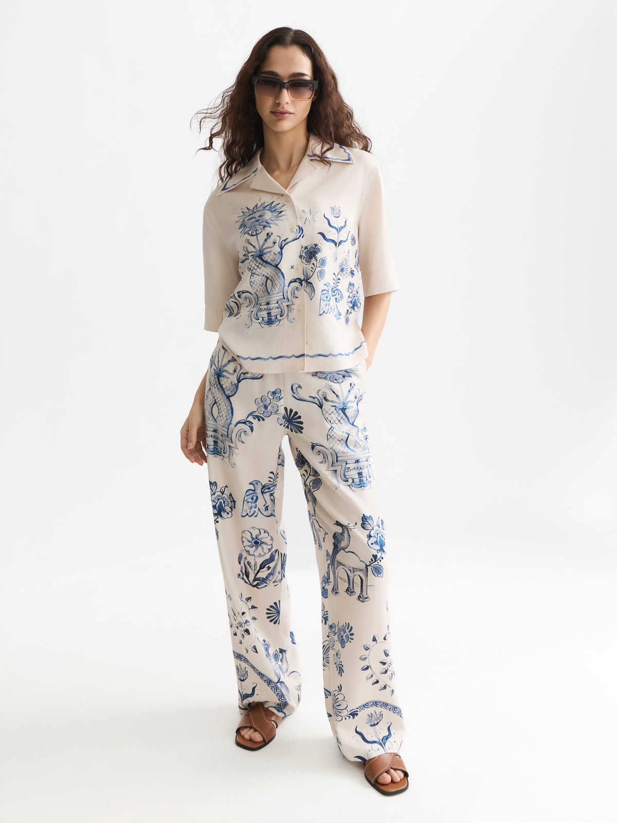 White Smoke מכנסיים ארוכים לנשים Gia SCOTCH & SODA