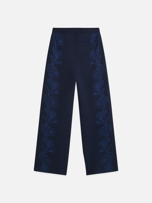 Dark Slate Gray מכנסיים ארוכים לנשים Jacquard Knitted SCOTCH & SODA