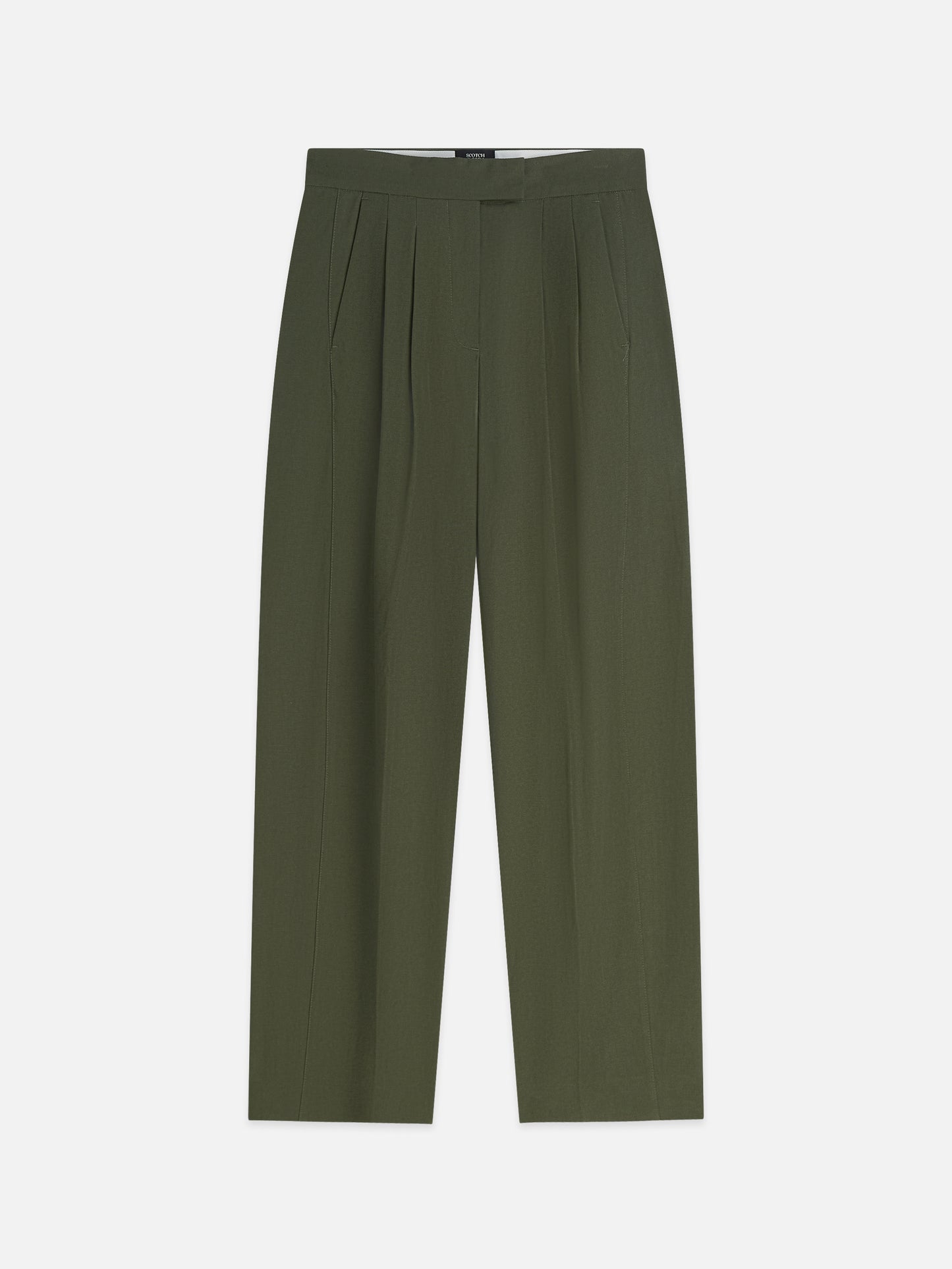 Dark Slate Gray מכנסי גברדין רחבים לנשים Quinn SCOTCH & SODA