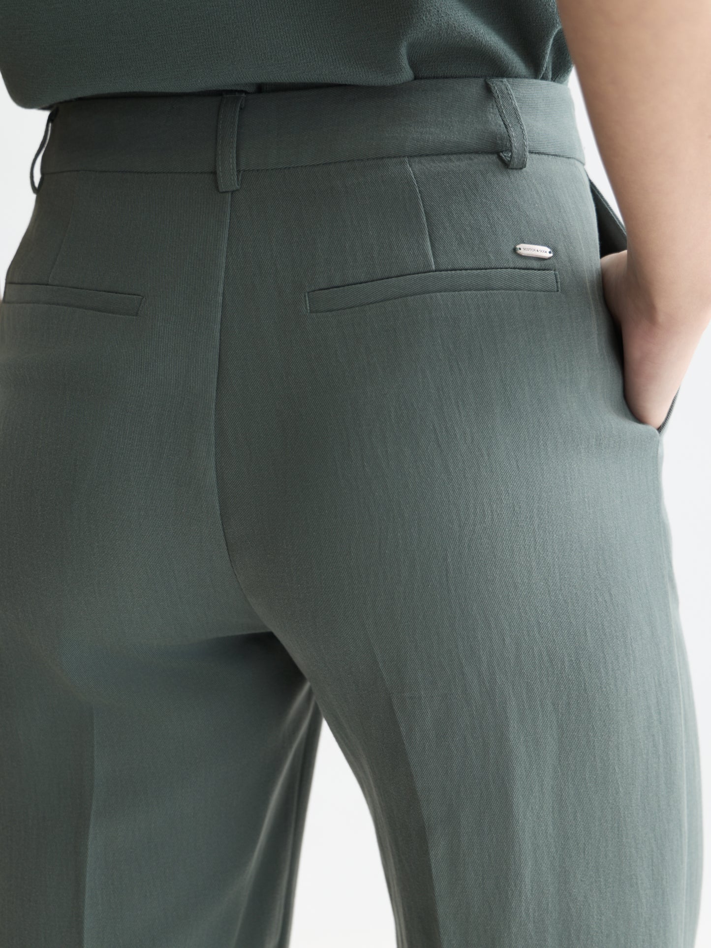 Dark Slate Gray מכנסיים ארוכים לנשים Edie SCOTCH & SODA