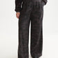Dark Slate Gray ELENI - HIGH-RISE WIDE-LEG PRINTED PANTS מכנסיים ארוכים SCOTCH & SODA