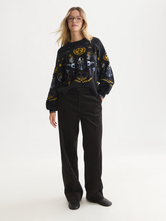 Black מכנסיים ארוכים לנשים Cleo SCOTCH & SODA