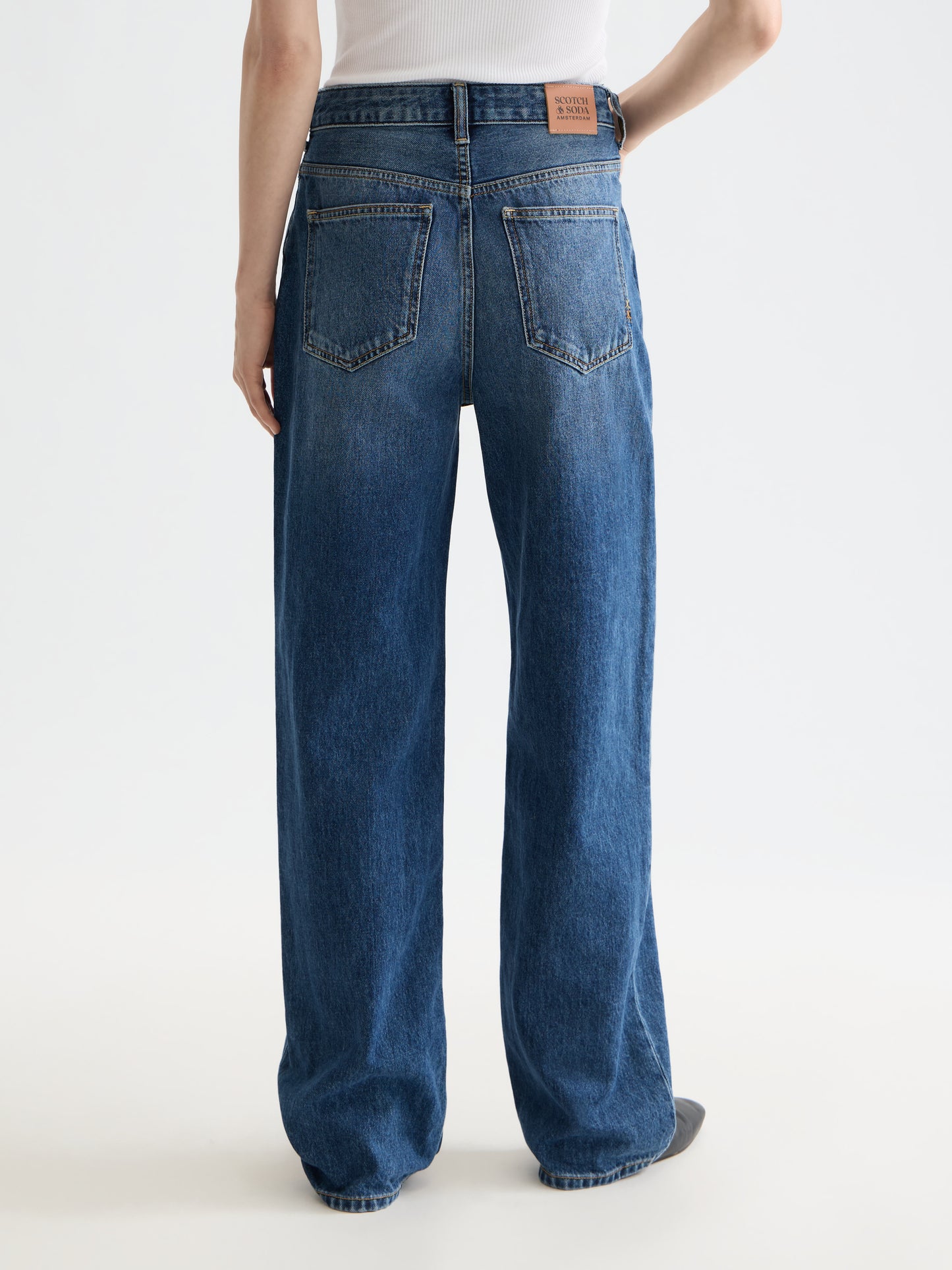 Alice Blue ג'ינס ארוך לנשים The Ripple - Straight Fit SCOTCH & SODA