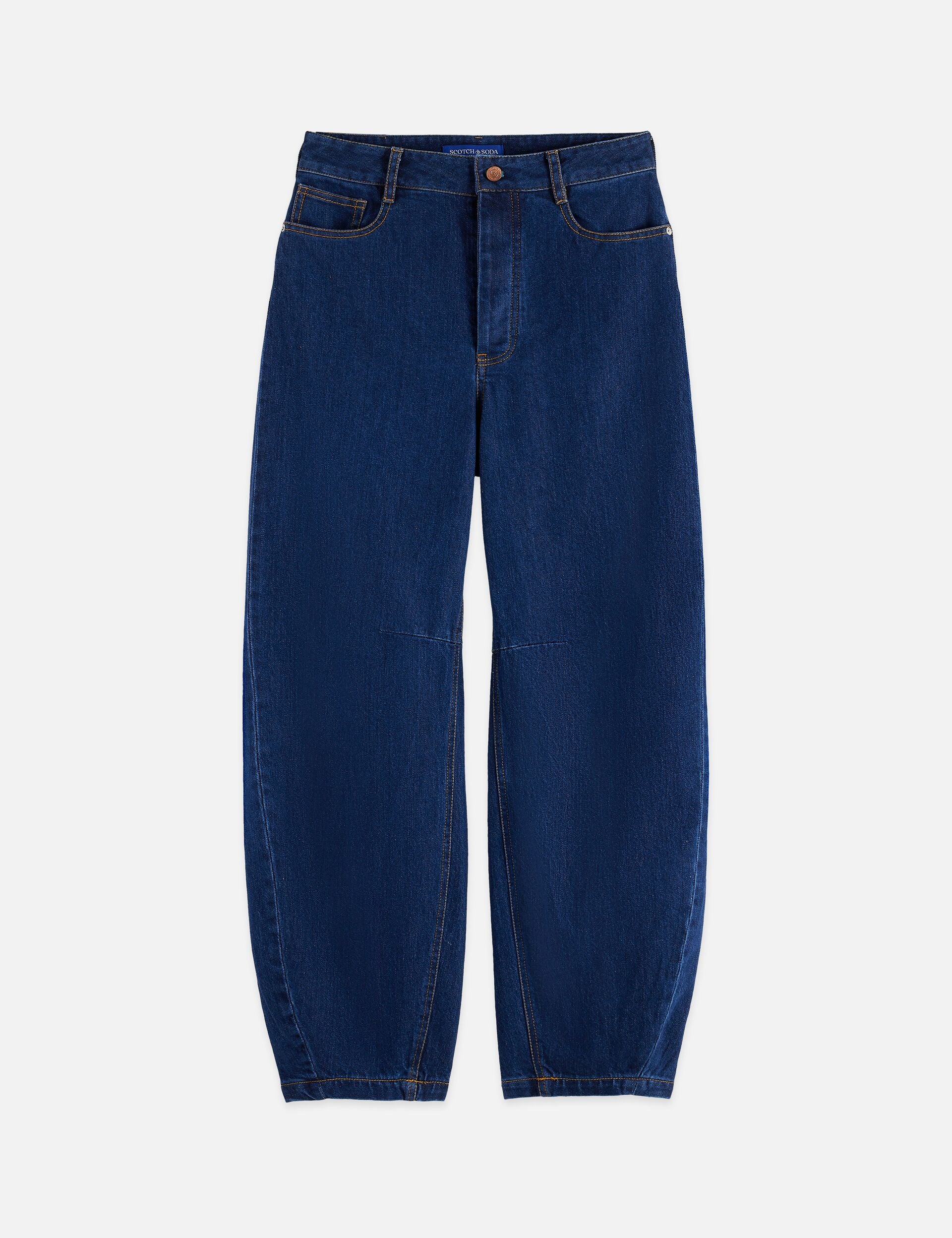 Midnight Blue THE LOOP HIGH RISE BARREL JEANS — TOP NOTCH ג'ינס ארוך SCOTCH & SODA