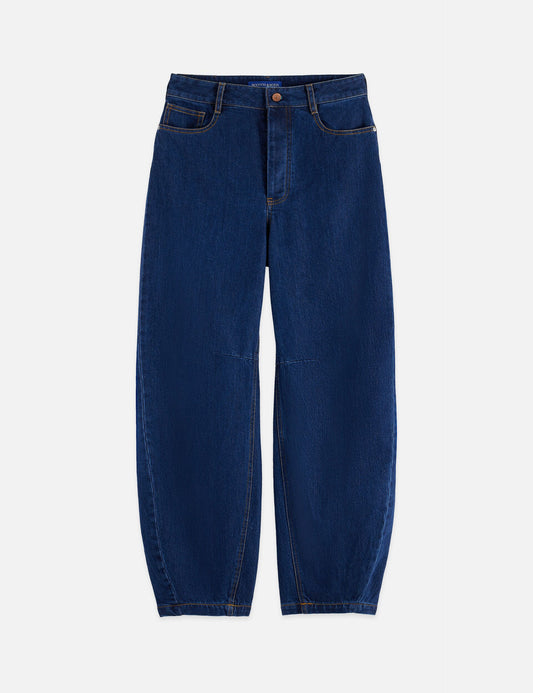 Midnight Blue THE LOOP HIGH RISE BARREL JEANS — TOP NOTCH ג'ינס ארוך SCOTCH & SODA