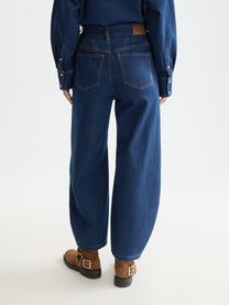 Dark Slate Gray ג'ינס ארוך לנשים The Loop - Barrel Fit SCOTCH & SODA