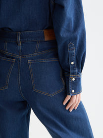Dark Slate Gray ג'ינס ארוך לנשים The Loop - Barrel Fit SCOTCH & SODA