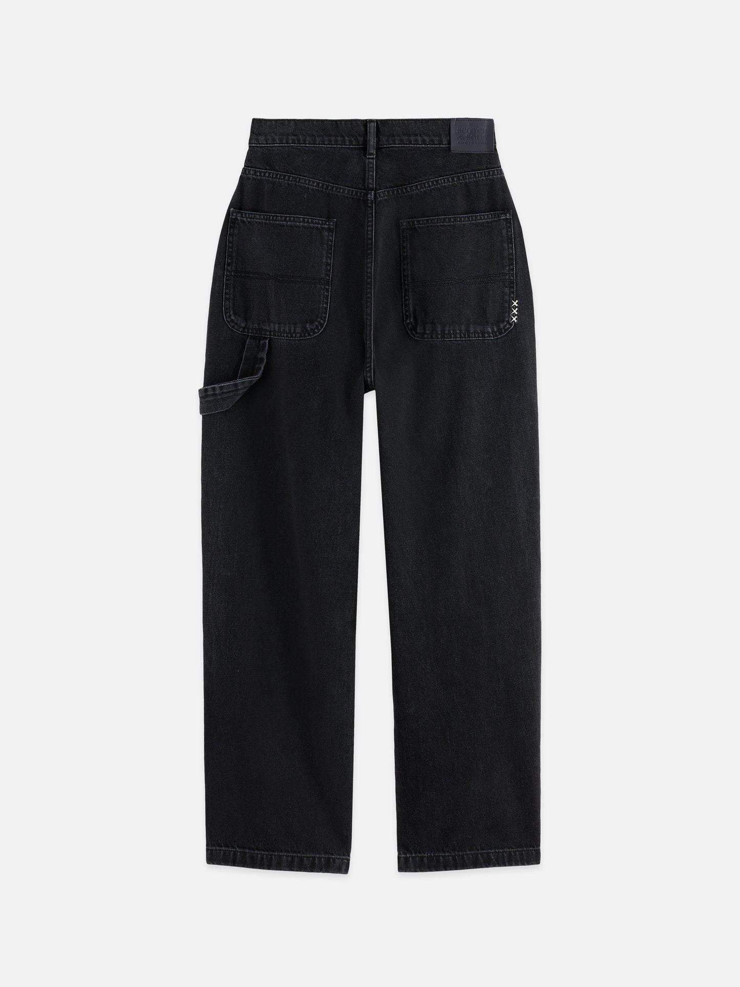 Black RAINE HIGH RISE WIDE LEG — BLACK SUN ג'ינס ארוך SCOTCH & SODA