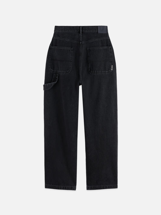 Black RAINE HIGH RISE WIDE LEG — BLACK SUN ג'ינס ארוך SCOTCH & SODA