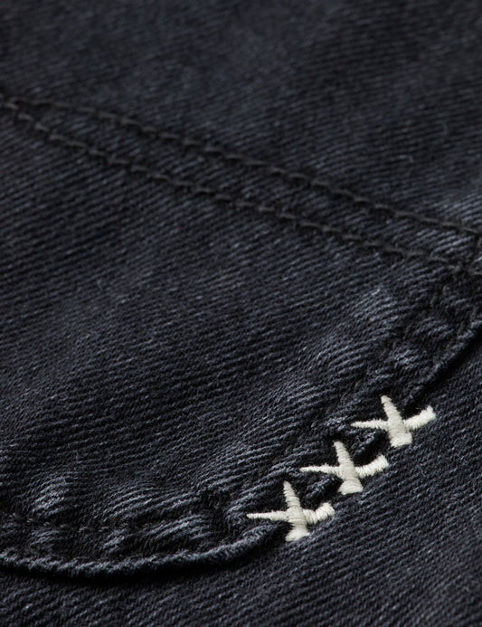 Dark Slate Gray RAINE HIGH RISE WIDE LEG — BLACK SUN ג'ינס ארוך SCOTCH & SODA