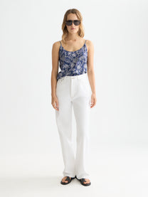 White Smoke ג'ינס ארוך לנשים The Ripple - Straight Fit SCOTCH & SODA