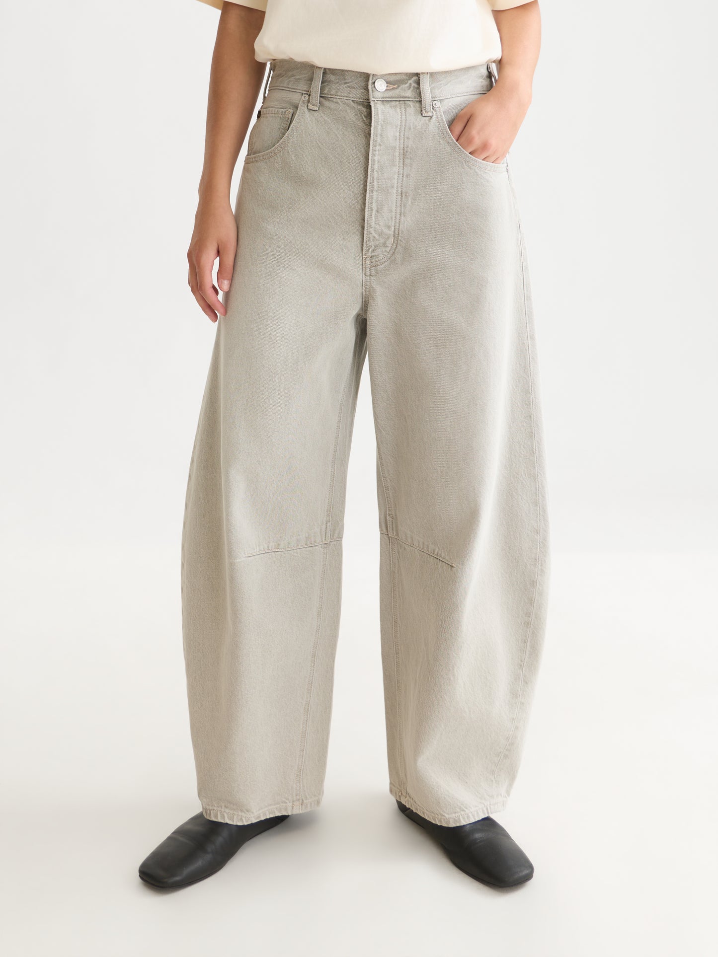 Gray ג'ינס ארוך לנשים Eve - Barrel Fit SCOTCH & SODA