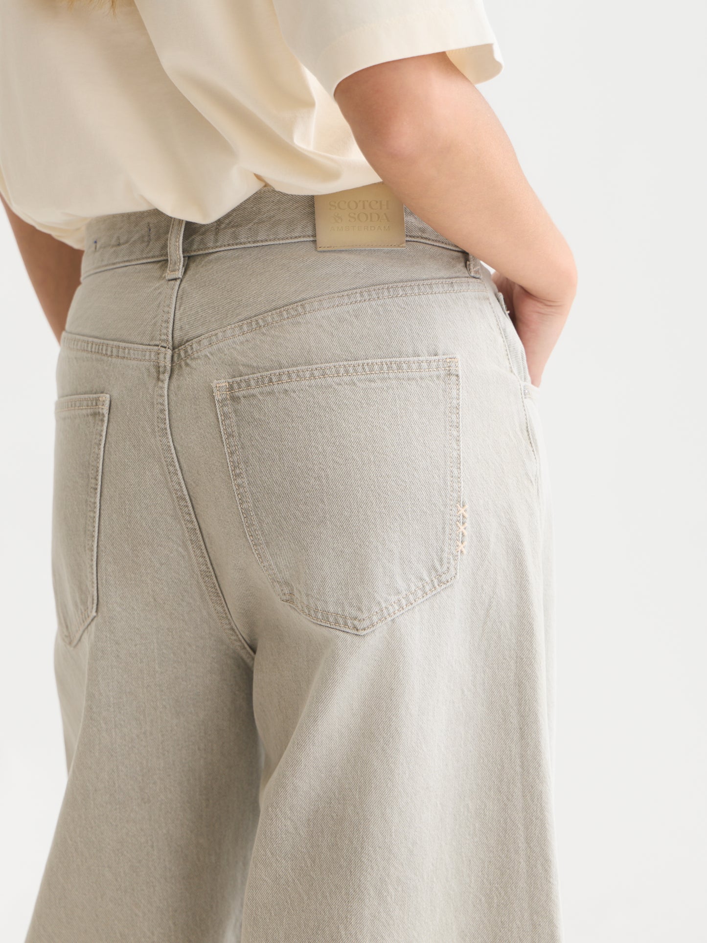 Lavender ג'ינס ארוך לנשים Eve - Barrel Fit SCOTCH & SODA
