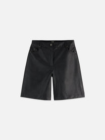 Dark Slate Gray מכנסיים קצרים דמוי עור לנשים Faux Leather SCOTCH & SODA