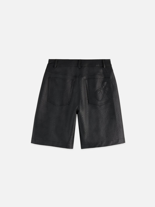 Dark Slate Gray מכנסיים קצרים דמוי עור לנשים Faux Leather SCOTCH & SODA