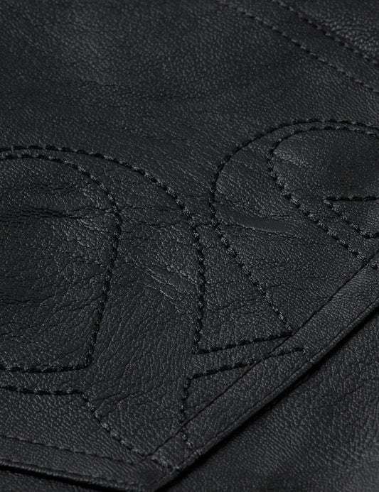 Dark Slate Gray מכנסיים קצרים דמוי עור לנשים Faux Leather SCOTCH & SODA