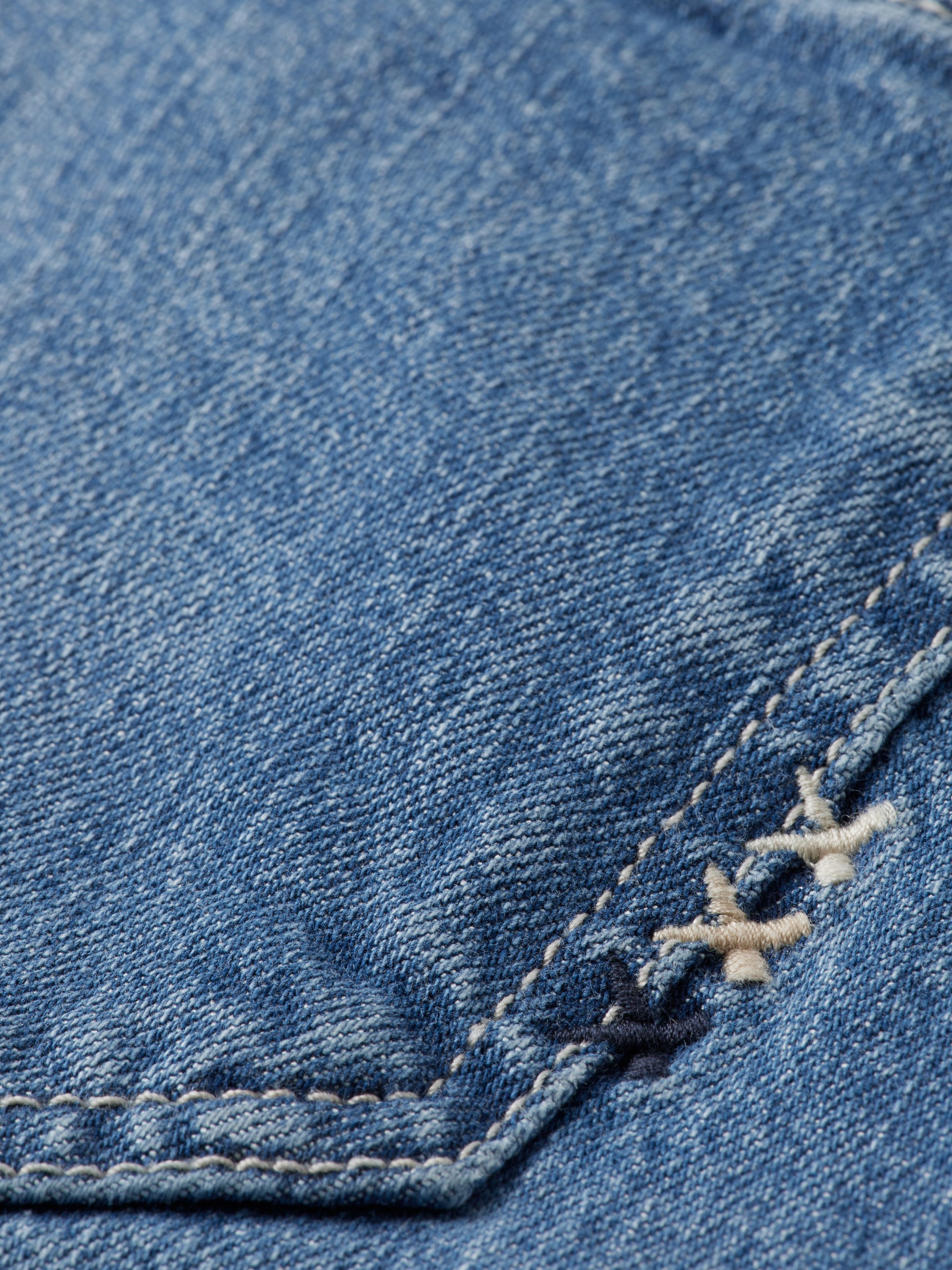 Slate Gray CORE THE RAY DENIM SHORT — BLUE DREAM ג'ינס קצר SCOTCH & SODA