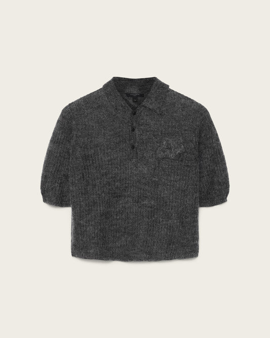 Dark Slate Gray חולצת פולו לנשים Anabel ALLSAINTS