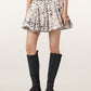 Antique White חצאית מיני לנשים Tulip Skirt ALLSAINTS