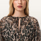 Seashell חולצה פרינט מנומר ארוכה לנשים Cern Top ALLSAINTS