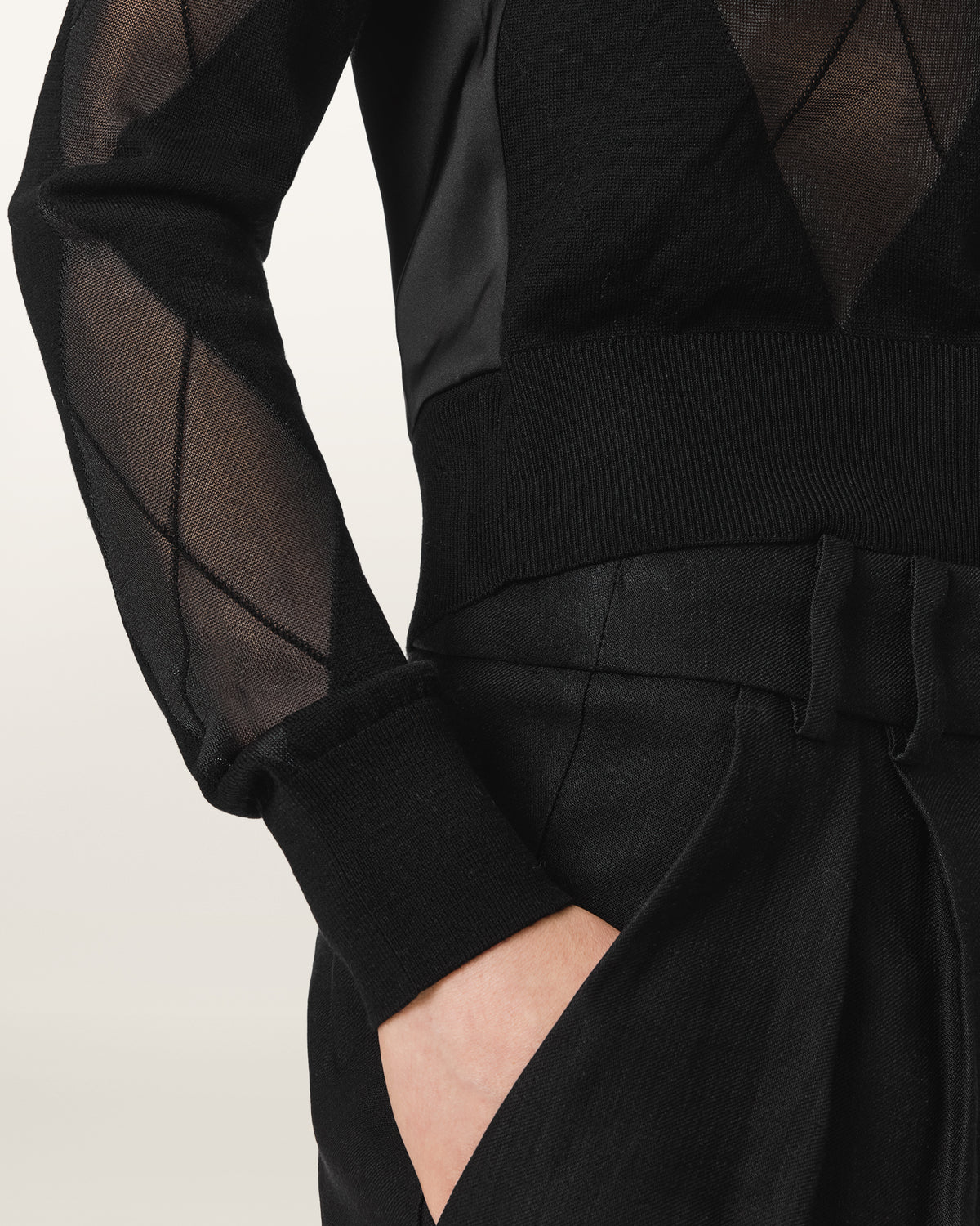 Black Bern cardigan קרדיגן לנשים ALLSAINTS