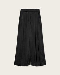 Dark Slate Gray מכנסיים ארוכים לנשים Poppy Satin ALLSAINTS