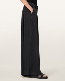 Dark Slate Gray מכנסיים ארוכים לנשים Poppy Satin ALLSAINTS