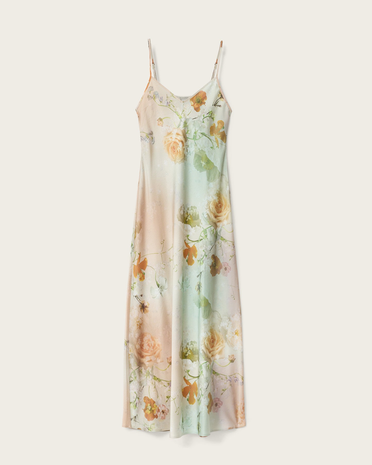 Gray BRYONY DRESS שמלת מקסי ALLSAINTS