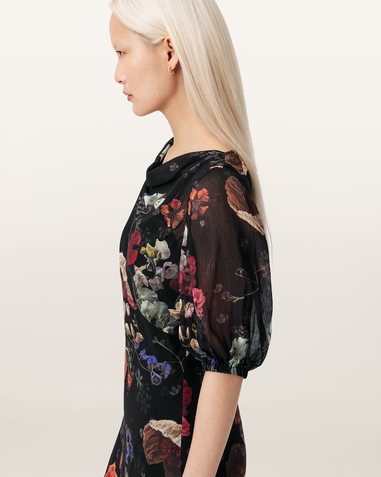 Seashell שמלת מקסי לנשים Tiwa Floral ALLSAINTS