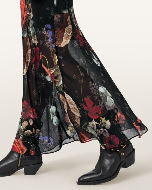 Seashell שמלת מקסי לנשים Tiwa Floral ALLSAINTS