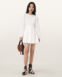 Antique White שמלת מיני לנשים Chia Dress ALLSAINTS