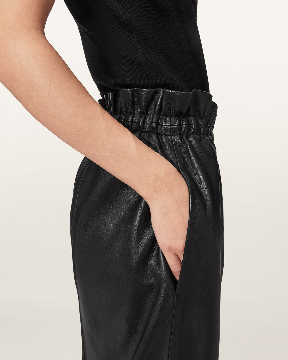 Black Fran trouser מכנסיים ארוכים לנשים ALLSAINTS