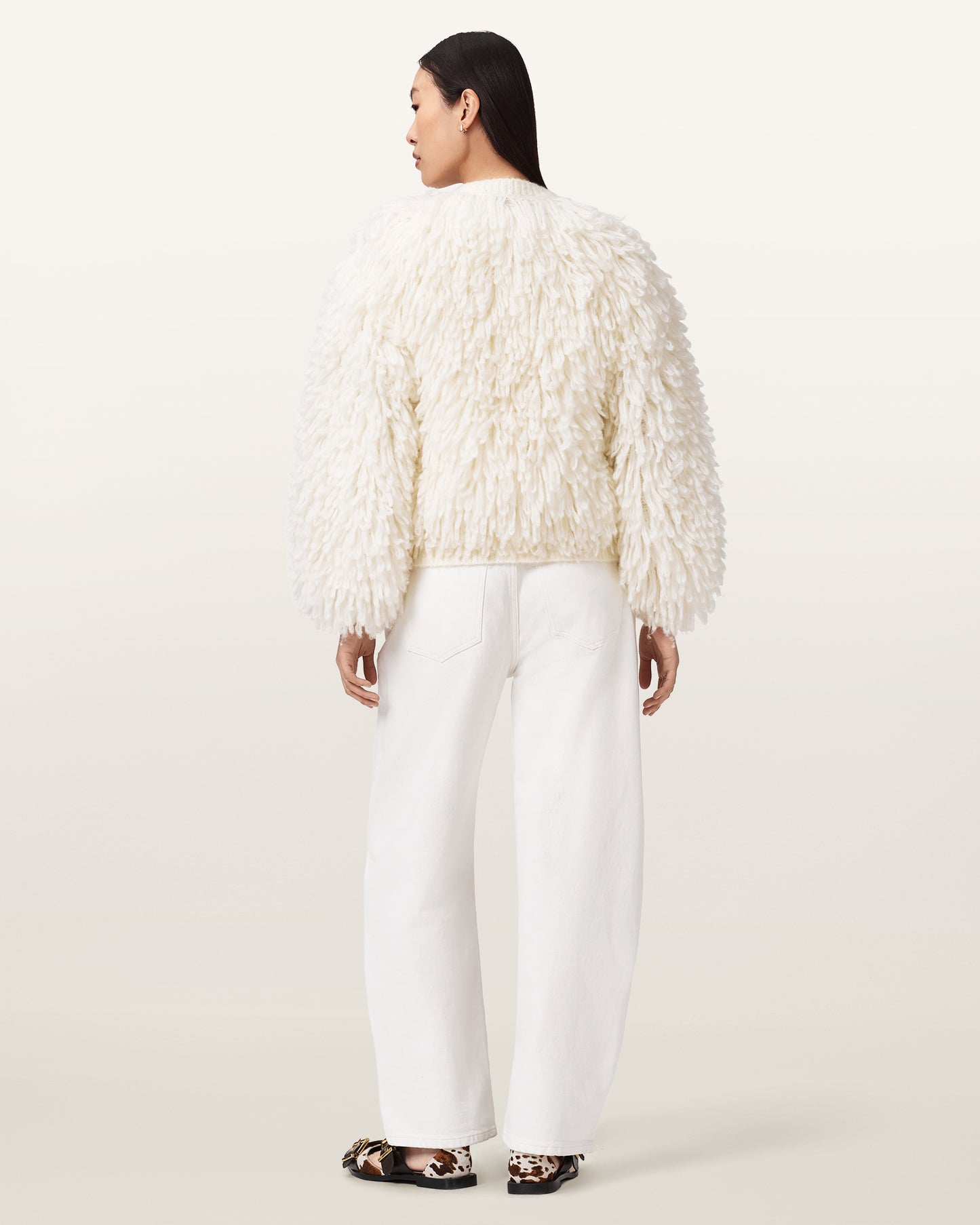 Antique White ג׳ינס ארוך לנשים Sadie – Barrel Fit ALLSAINTS