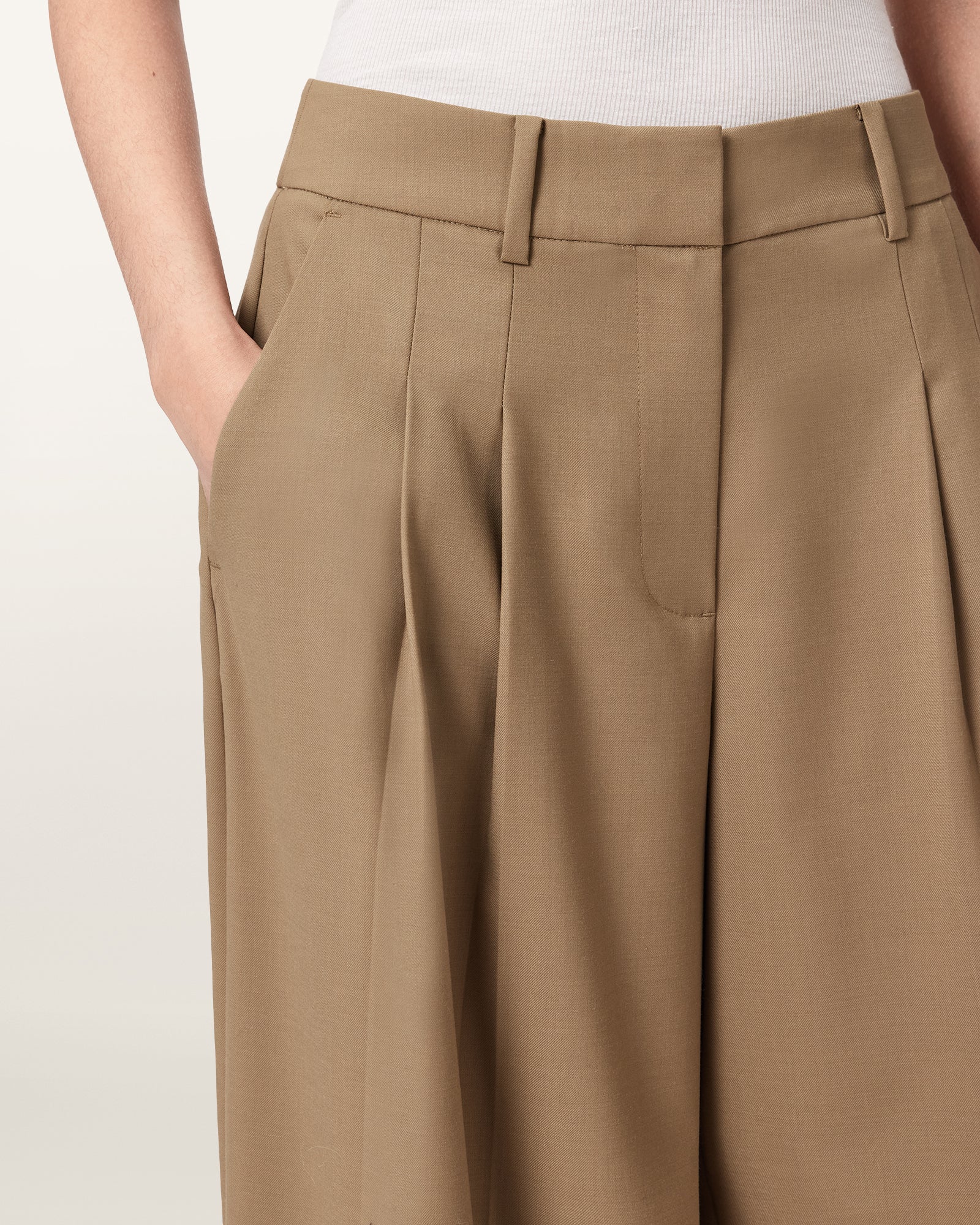 Dim Gray מכנסיים ארוכים לנשים Poppy Trouser ALLSAINTS