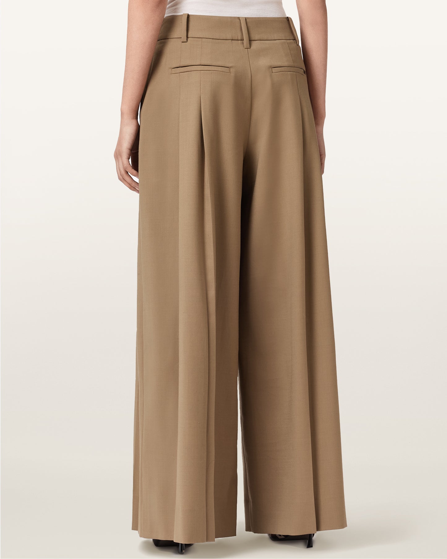 Antique White מכנסיים ארוכים לנשים Poppy Trouser ALLSAINTS