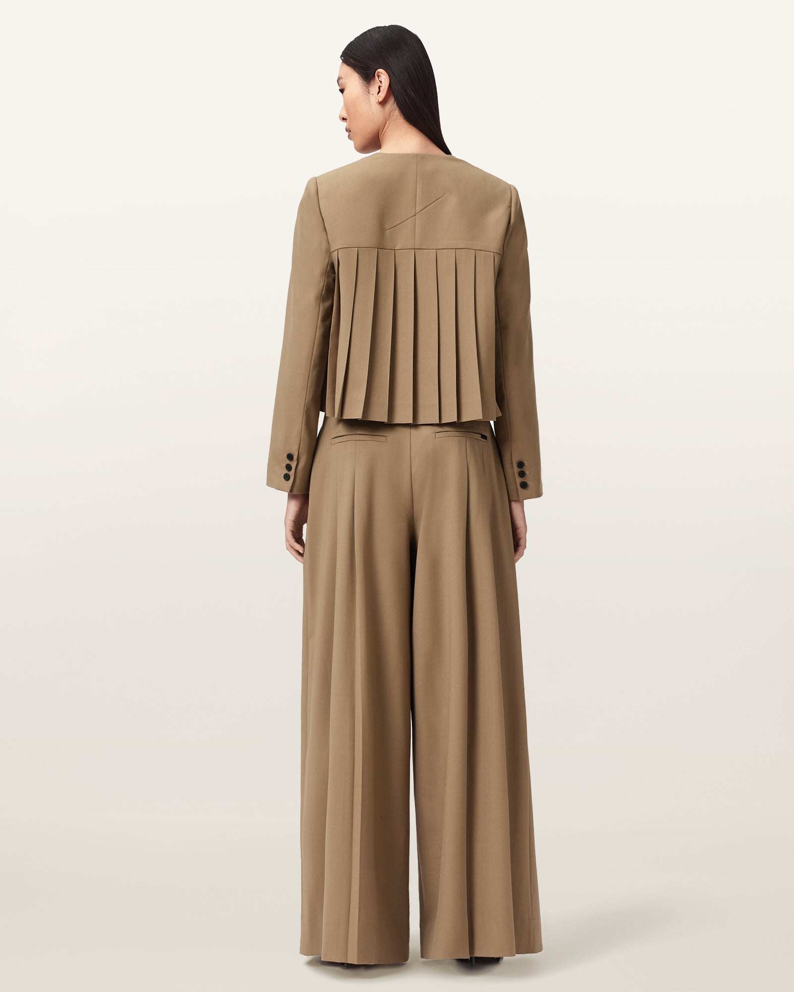 Seashell מכנסיים ארוכים לנשים Poppy Trouser ALLSAINTS