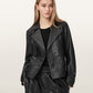 Seashell Okena cropped ג'קט עור לנשים ALLSAINTS