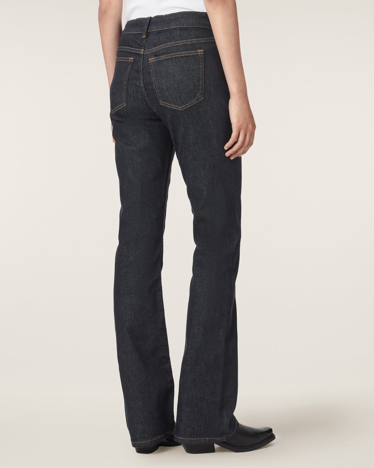 Antique White Haldan slim bootcut ג'ינס ארוך לנשים ALLSAINTS
