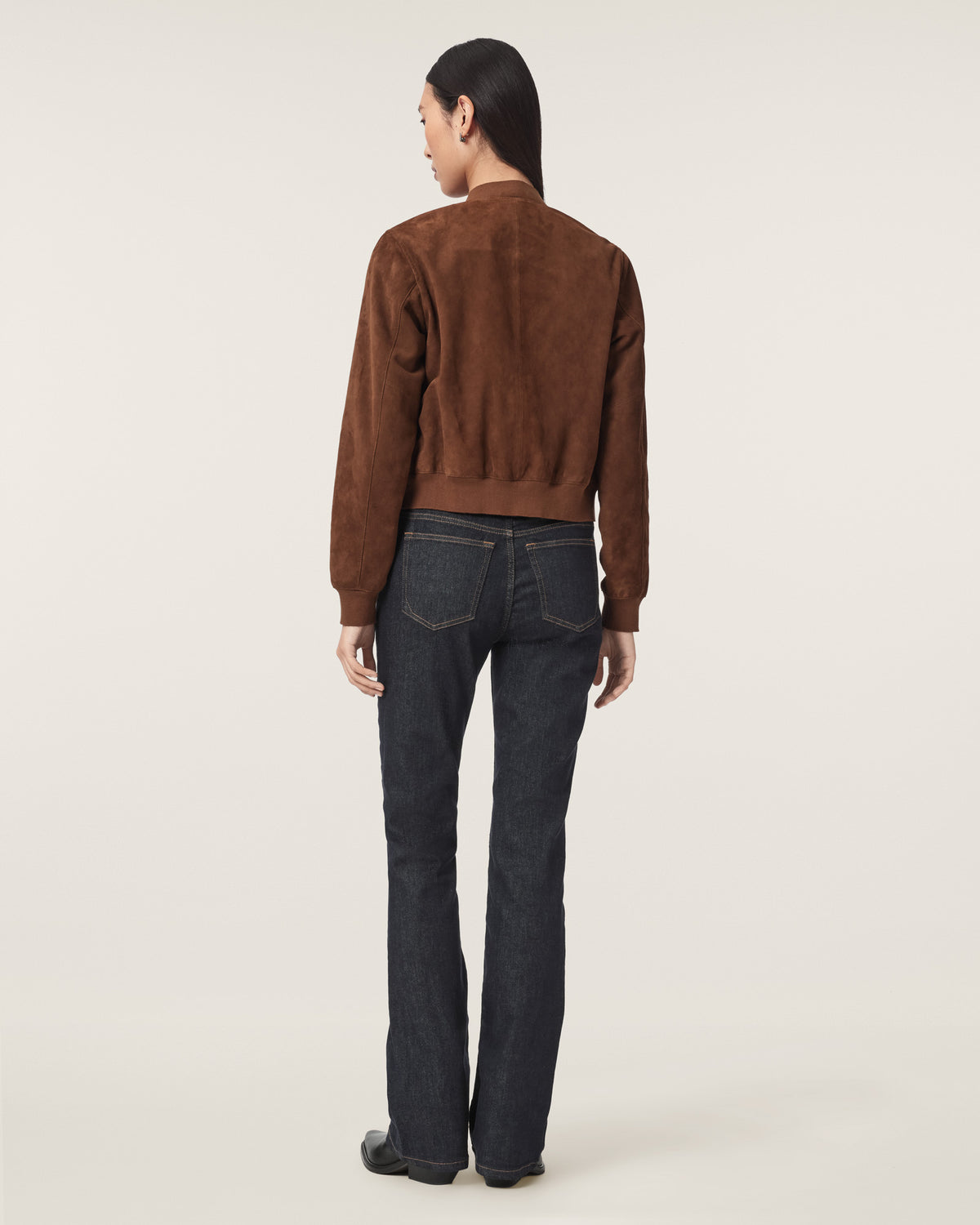 Antique White Haldan slim bootcut ג'ינס ארוך לנשים ALLSAINTS