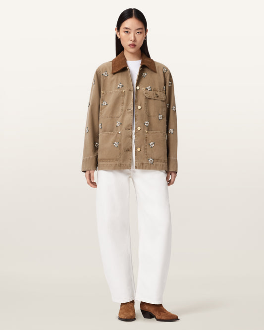 ג'קט לנשים Bex Emb Denim Jacket