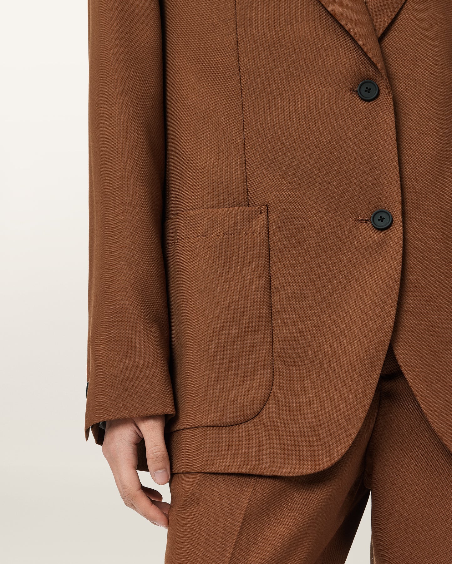 Saddle Brown בלייזר לנשים  Beck ALLSAINTS