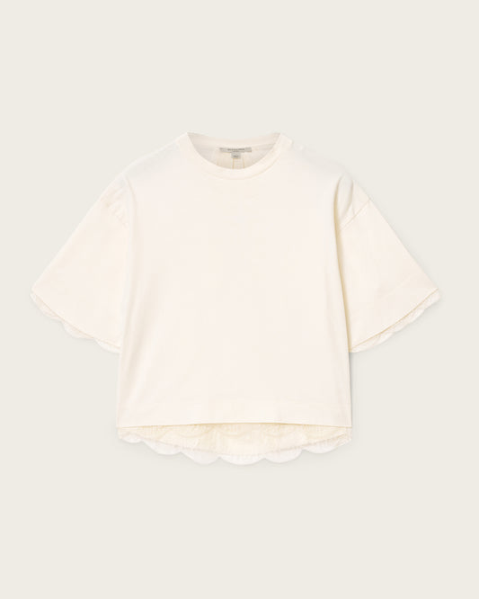 Seashell טי שירט קצרה לנשים Nia Lace ALLSAINTS