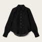 Black חולצה מכופתרת ארוכה לנשים Cory ALLSAINTS